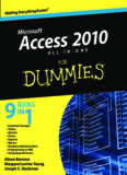 Access 2010 All-in-One For Dummies.