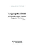 Additional Practice in Grammar, Usage, and Mechanics