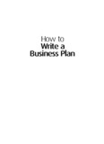 How to Write a Business Plan - MEC