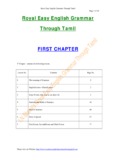Royal Easy English Grammar Through Tamil-1