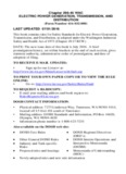 Electric Power Generation, Transmission, and Distribution 