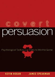 Covert Persuasion-Psychological Tactics and Tricks
