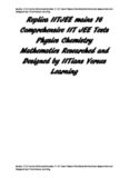 Replica IITJEE mains 16 Comprehensive IIT JEE Tests Physics Chemistry Mathematics Researched