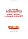 Rich Dad's Guide to Investing: What the Rich Invest in That the Poor and Middle Class Do Not!