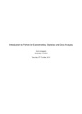 Introduction to Python for Econometrics, Statistics and Data Analysis