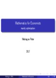Mathematics for Economists