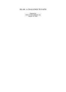 Islam: A Challenge To Faith - Muhammad, Islam & Christianity 