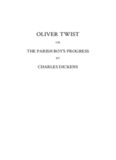 Oliver Twist, by Charles Dickens