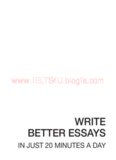 WRITE BETTER ESSAYS
