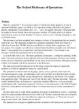 The Oxford Dictionary of Quotations