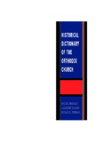 HISTORICAL DICTIONARY OF THE ORTHODOX CHURCH