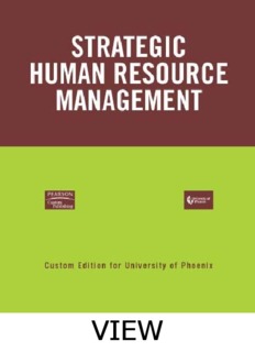 Strategic Human Resource Management