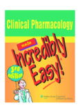 Clinical Pharmacology made Incredibly Easy!®, Third Edition
