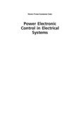 Power Electronic Control in Electrical Systems