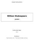 William Shakespeare Poems