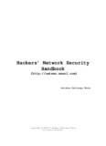 Hackers’ Network Security Handbook