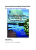 Environmental Monitoring and Characterization