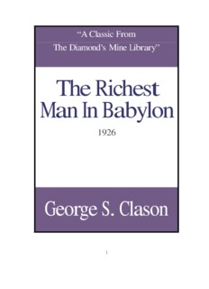 The Richest Man In Babylon