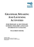 GRAMMAR, SPEAKING AND LISTENING ACTIVITIES