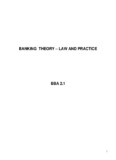 BANKING THEORY LAW AND PRACTICE